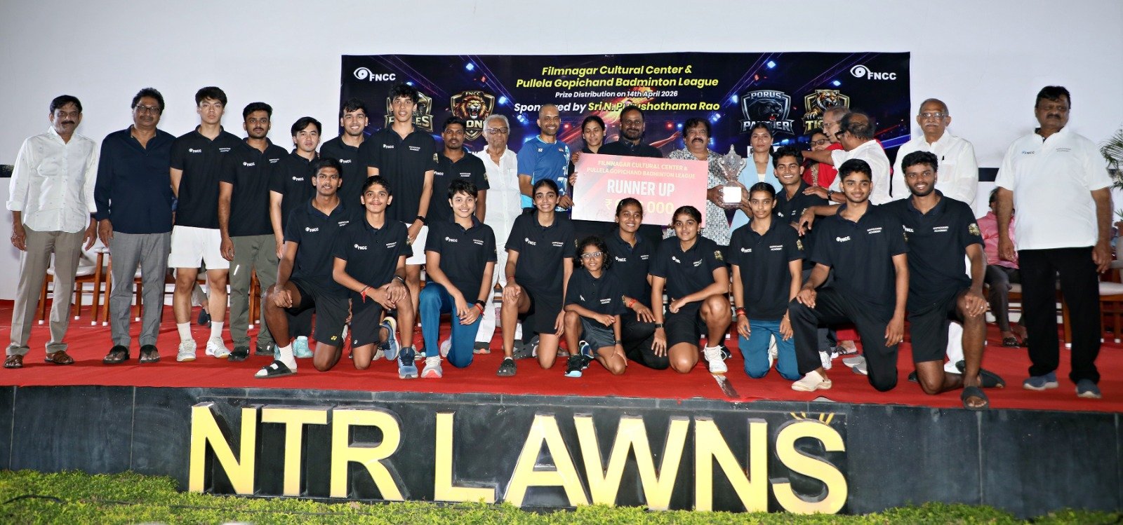 Pullela Gopichand
Badminton League
Award Ceremony
Sports Event
Badminton India
Winners Felicitation
Indian Badminton
Sports Awards
Youth Sports
Badminton Championship