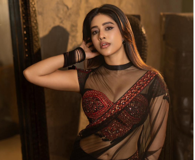 NabhaNatesh, GlamourQueen, RisingStar, TollywoodBeauty, StyleIcon, ActressLife, IndianCinema, HotAndChic, TrendingNow,