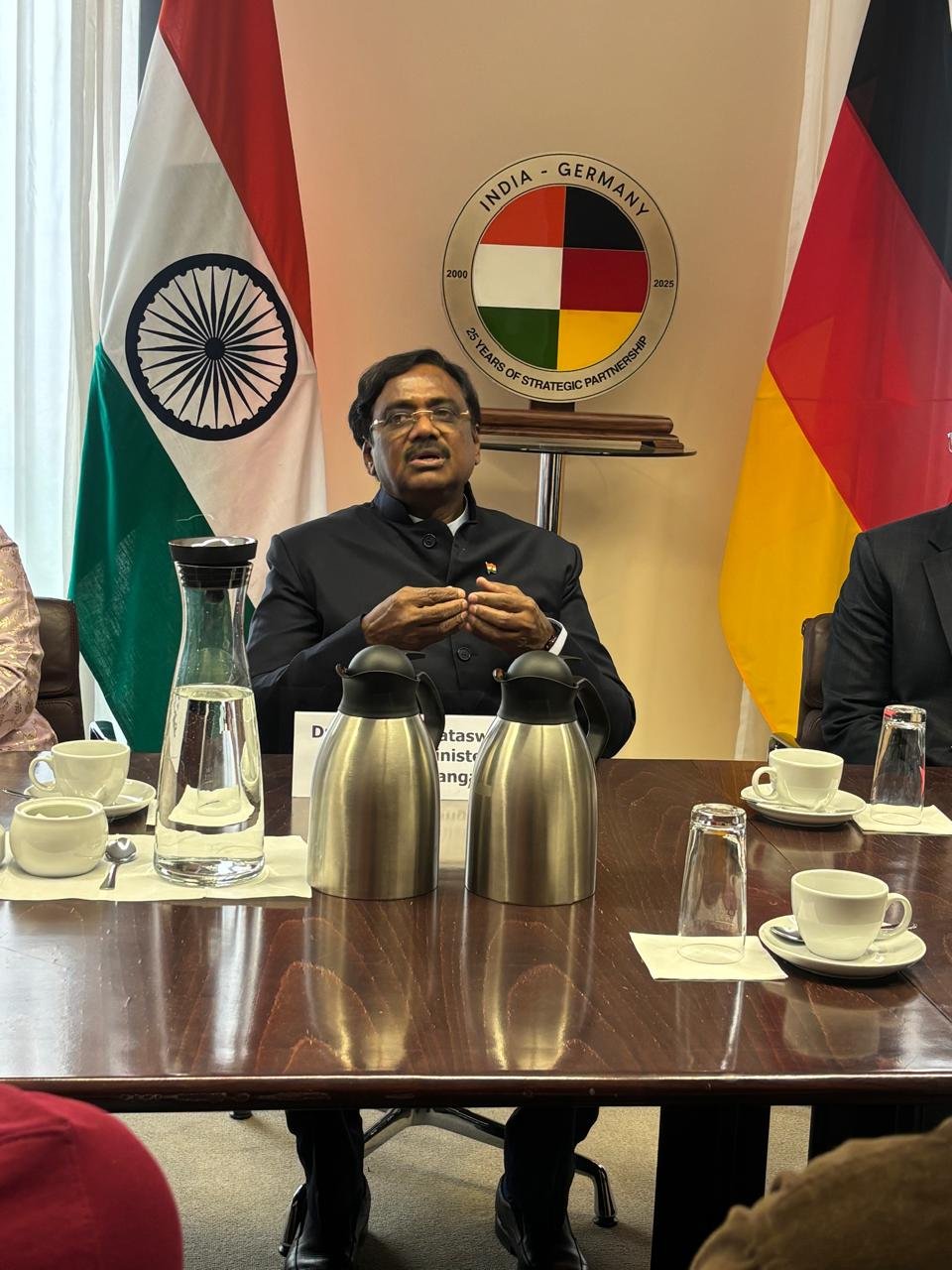 Telangana, Berlin, Minister Vivek, Telangana Diaspora, NRI Community, Germany, Indian Diaspora, Telangana Government, Overseas Indians, Vivek Meeting, Europe News,