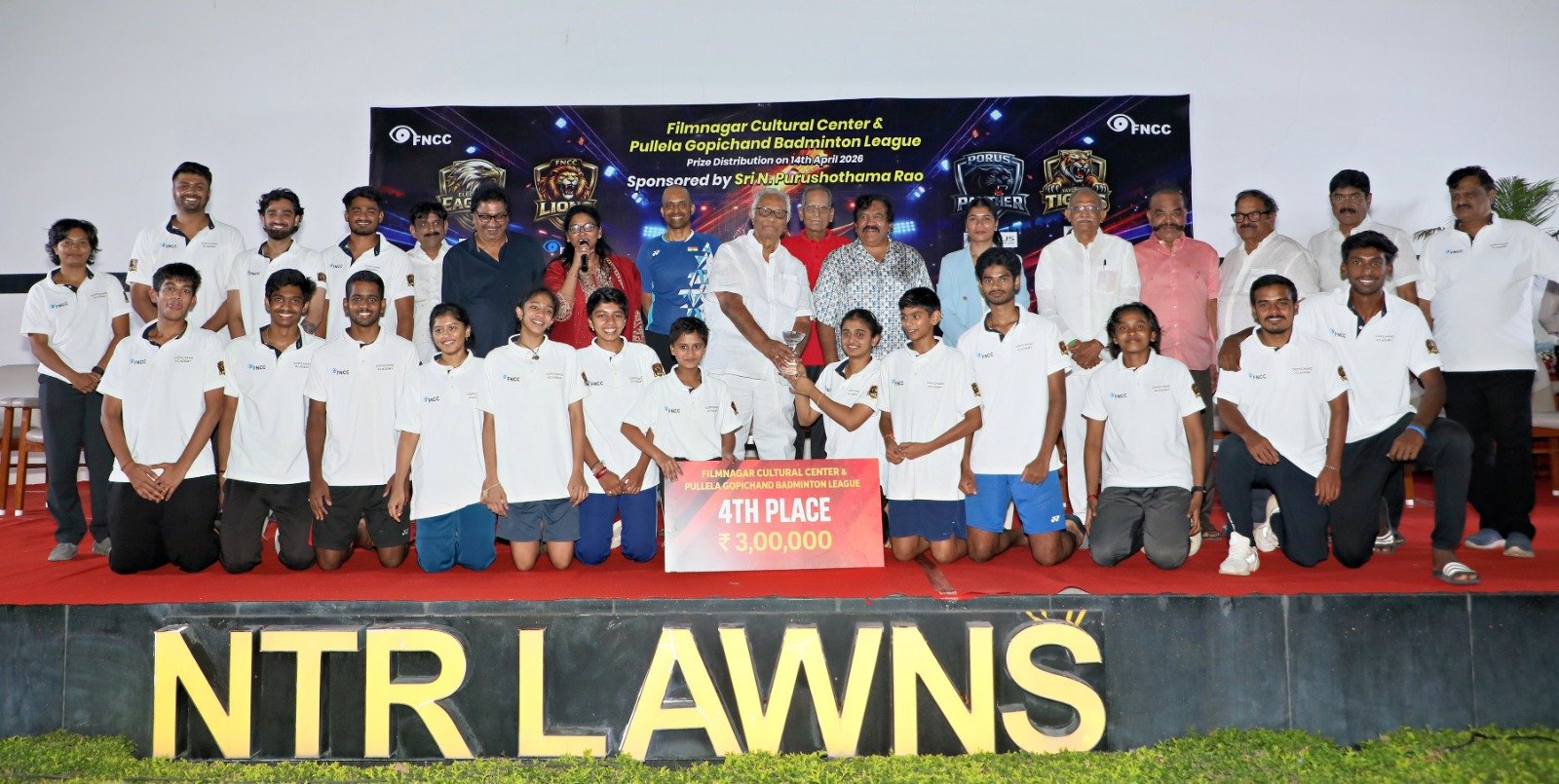 Pullela Gopichand
Badminton League
Award Ceremony
Sports Event
Badminton India
Winners Felicitation
Indian Badminton
Sports Awards
Youth Sports
Badminton Championship